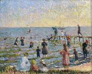 Bathing at Bellport, Long Island William Glackens